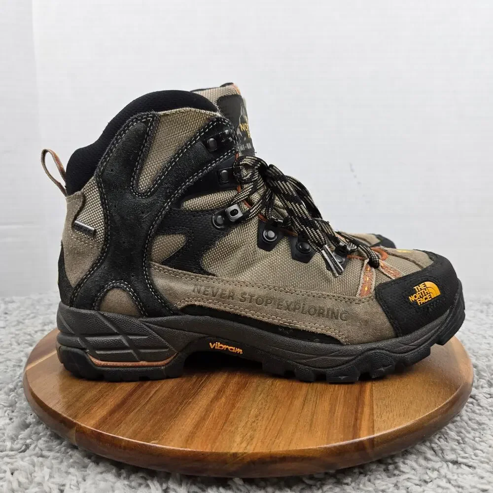 The North Face Dhaulagiri GTX TNF 68 Brown Black Leather Waterproof Hiking Boots